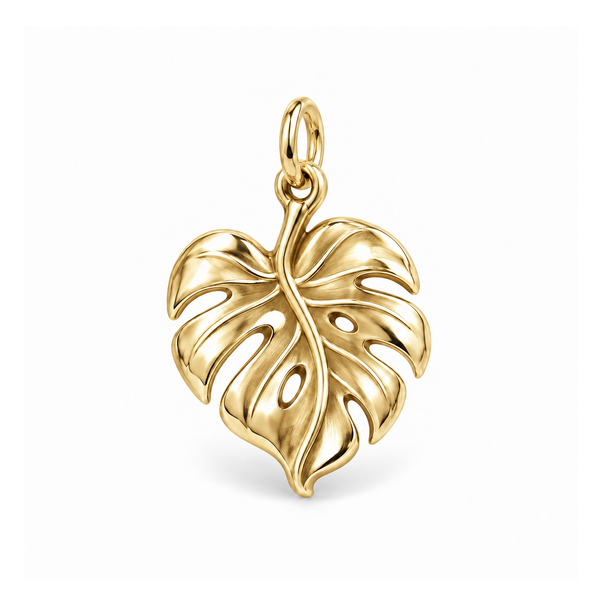Fearless Monstera Charm — Gold | charm-topics-remaining-444-2026-09-14 | topic-174