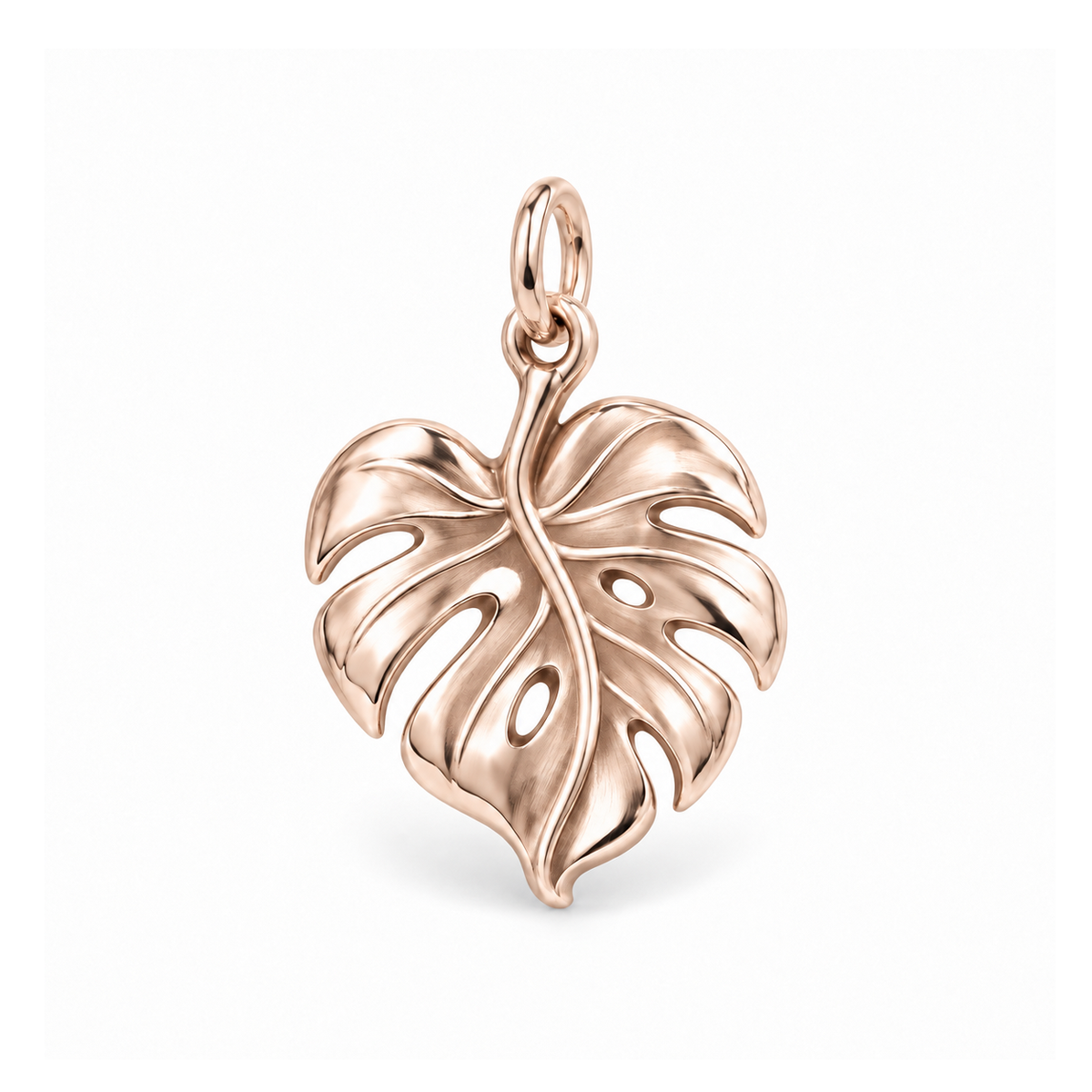 Fearless Monstera Charm — Rose Gold | charm-topics-remaining-444-2026-09-14 | topic-174