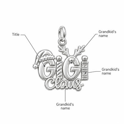 Festive Holiday Title Charm Bracelet – Personalized Nana Gift – personalization guide