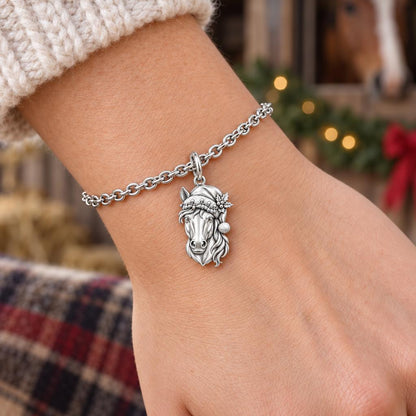 Festive Stable Spirit Charm Bracelet Set – worn / in use