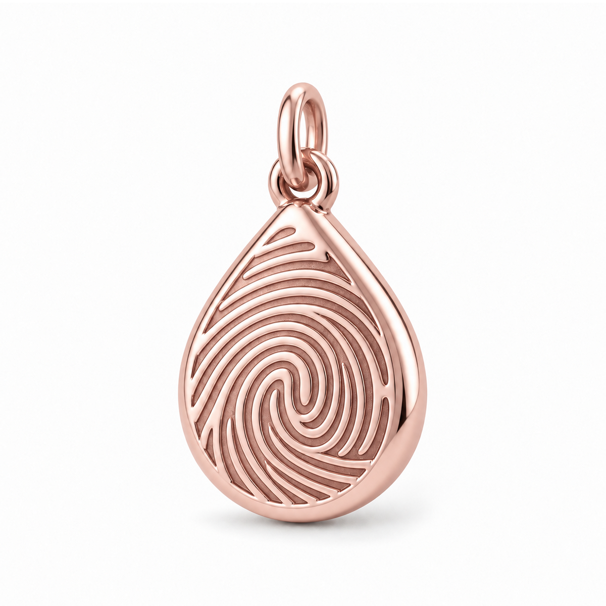 Fingerprint Teardrop Charm — Rose Gold | charm-topics-remaining-444-2026-09-14 | topic-069
