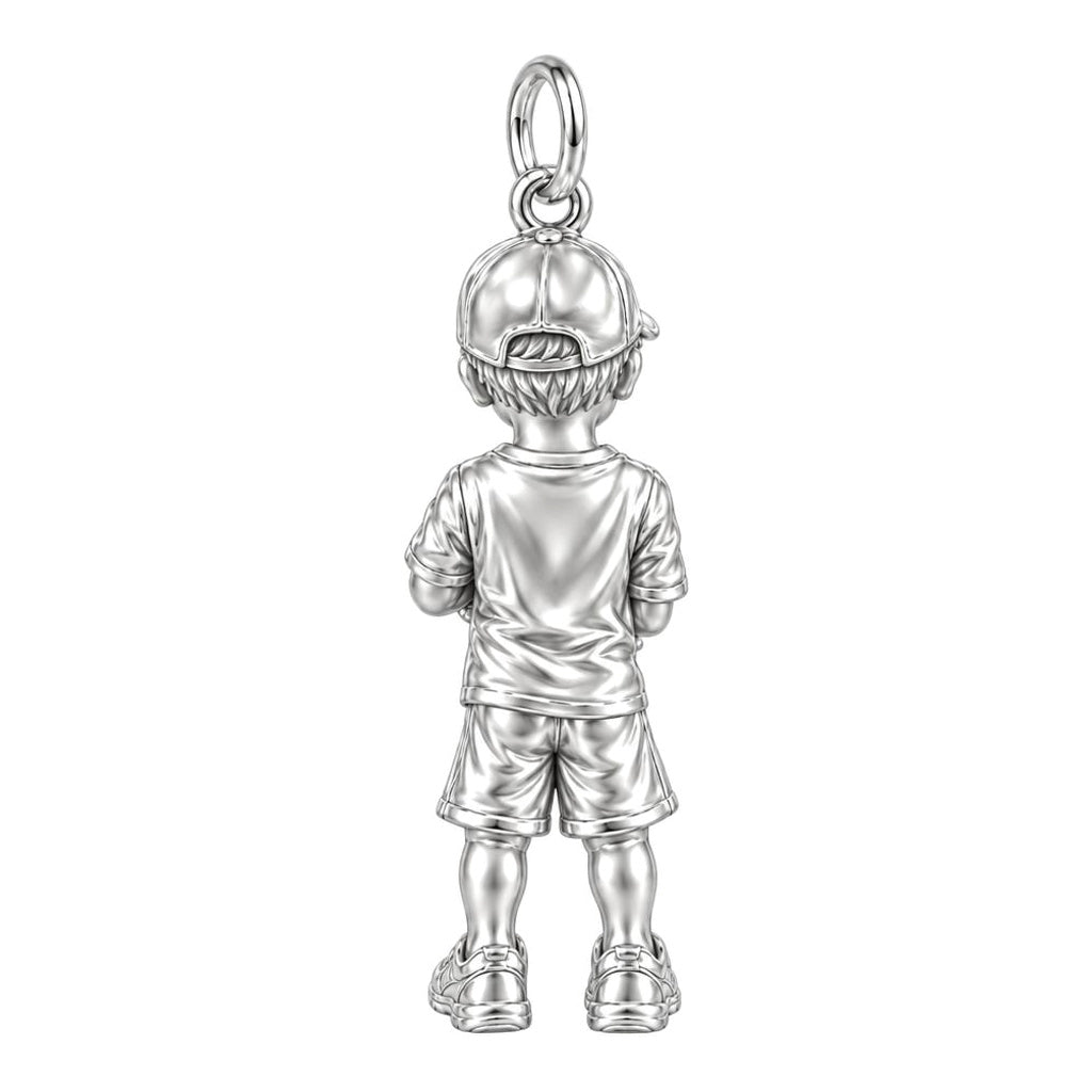 First Big Catch Charm Bracelet – Personalized Dad Gift – back of the charm, engraving area