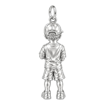 First Big Catch Charm Bracelet – Personalized Dad Gift – back of the charm, engraving area