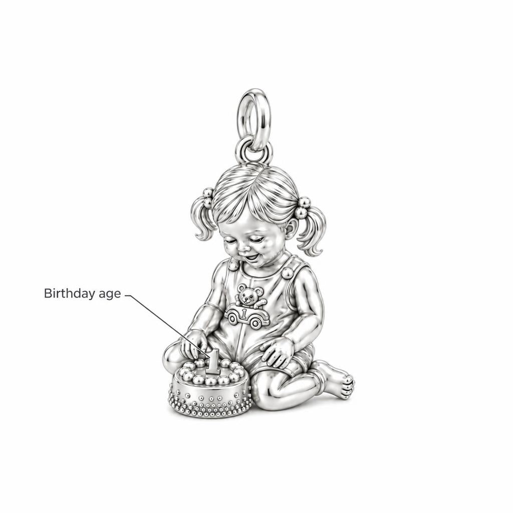 First Birthday Cake Charm Bracelet – Personalized Mom Gift – personalization guide