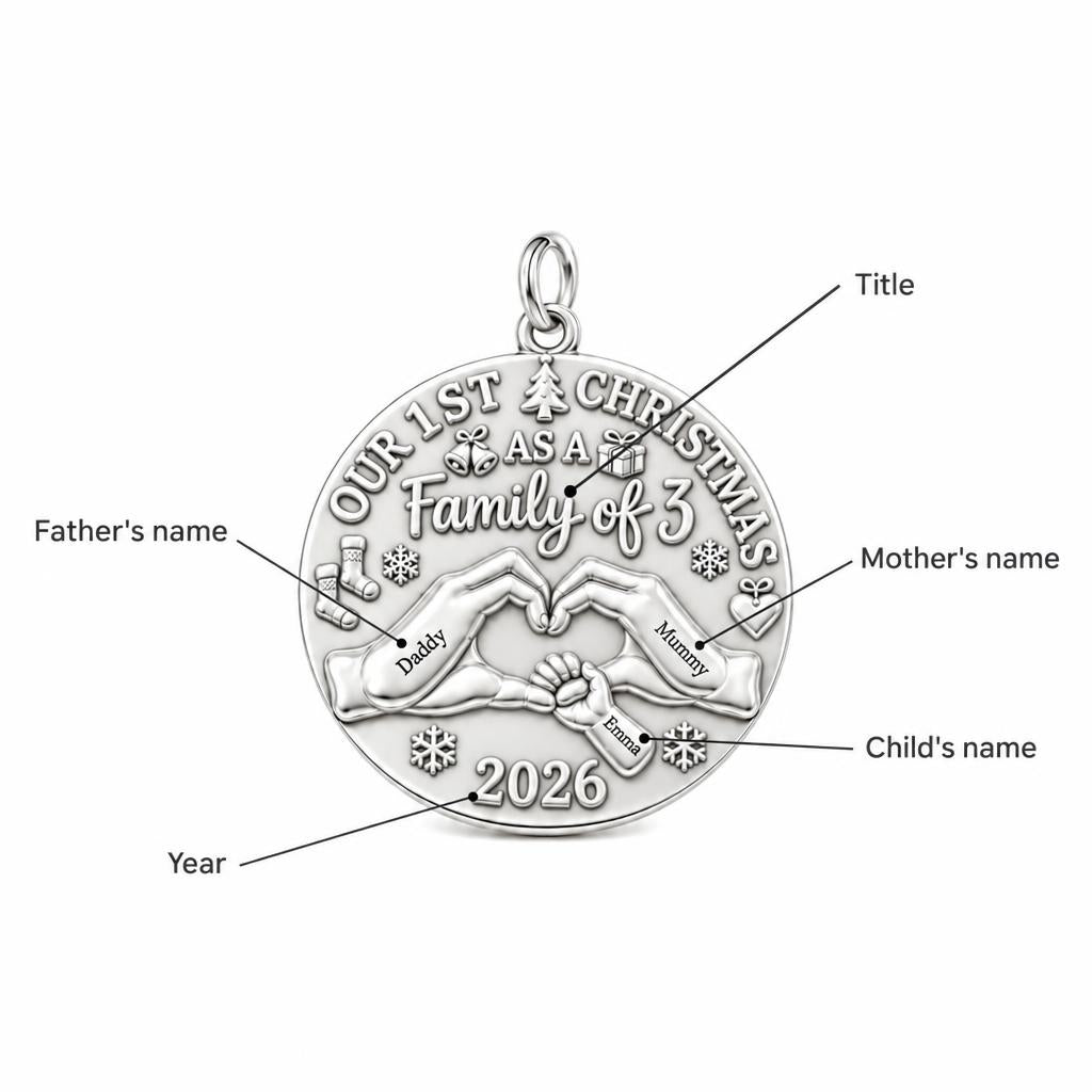 First Christmas Together Charm Bracelet – Personalized Mom Gift – personalization guide