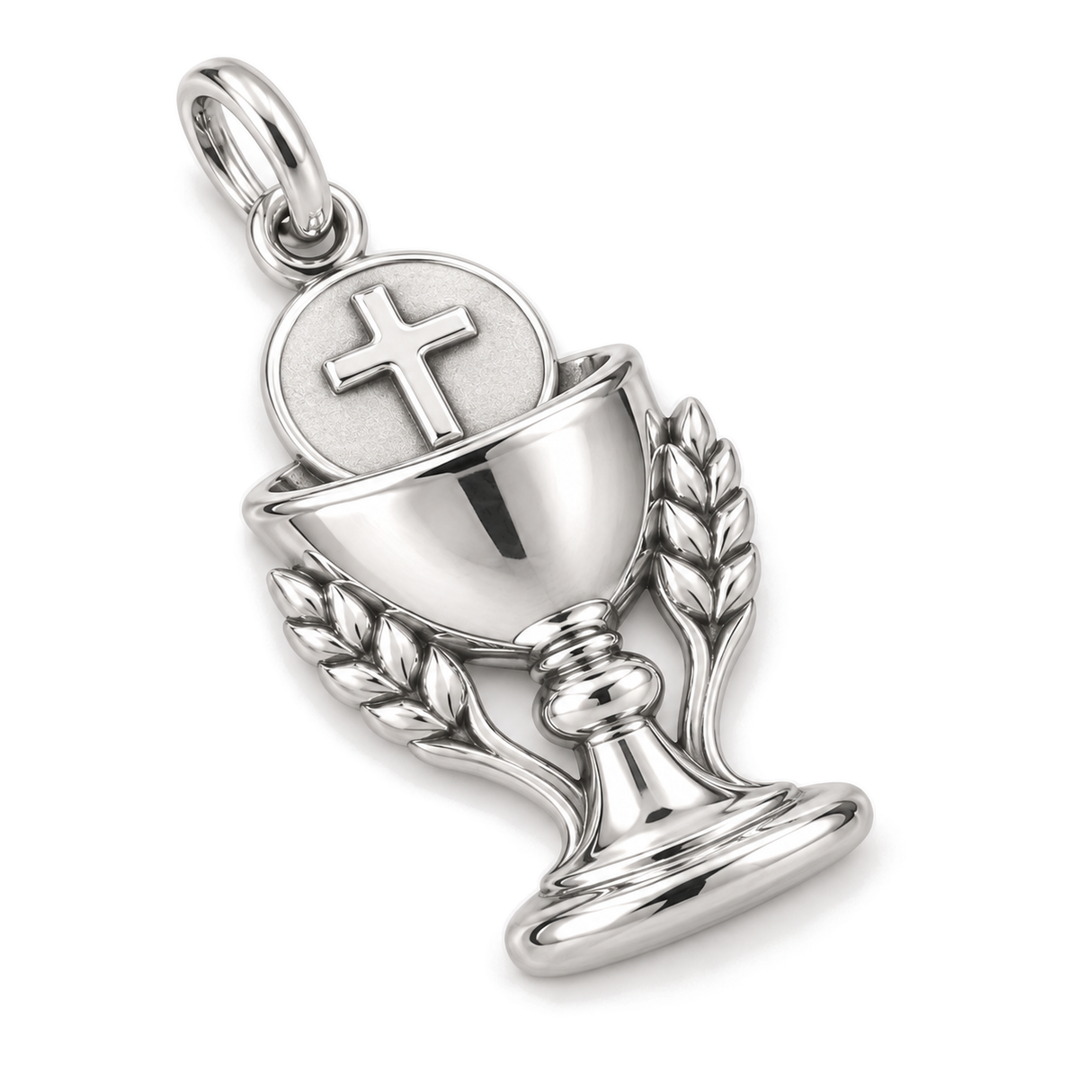 First Communion Charm — Silver Super Macro | charm-topics-remaining-444-2026-09-14 | topic-072
