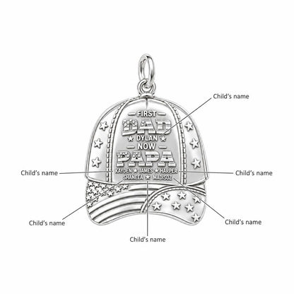 First Dad Now Papa Charm Bracelet – Personalized Papa Gift – personalization guide