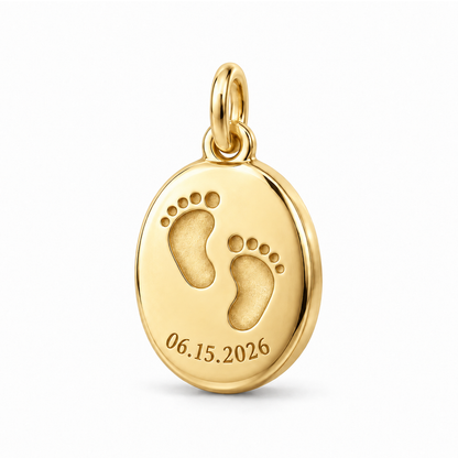 First Footprints Charm — Gold | charm-topics-remaining-444-2026-09-14 | topic-068