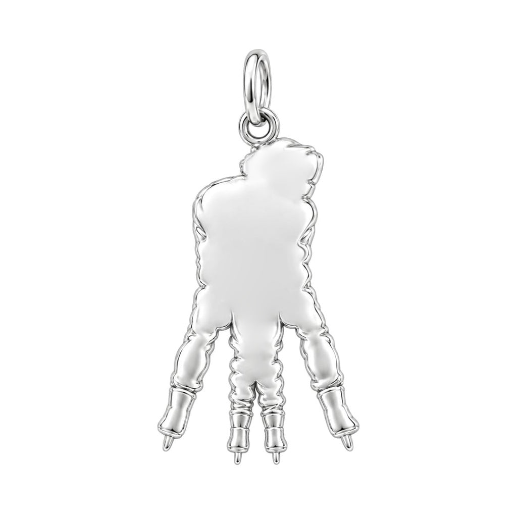 First Ice Skating Lessons Charm Bracelet – Personalized Dad Gift – back of the charm, engraving area