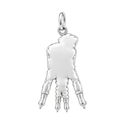 First Ice Skating Lessons Charm Bracelet – Personalized Dad Gift – back of the charm, engraving area