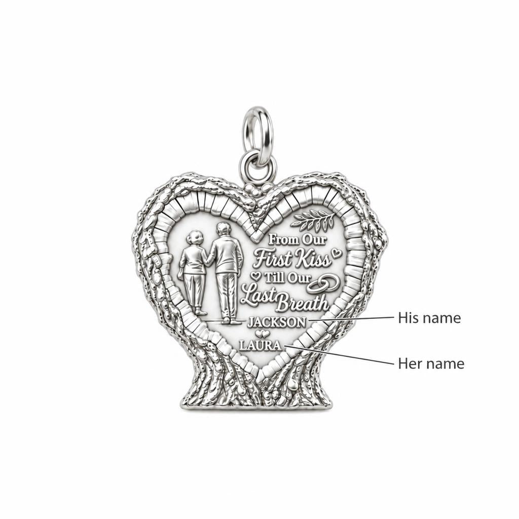 First Kiss to Last Breath Charm Bracelet – Personalized Couple Gift – personalization guide