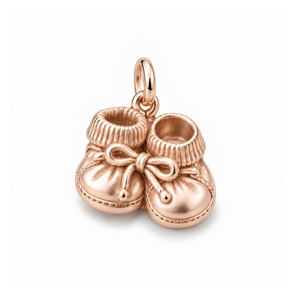 First Steps Booties Charm — Rose Gold | charm-topics-remaining-444-2026-09-14 | topic-383