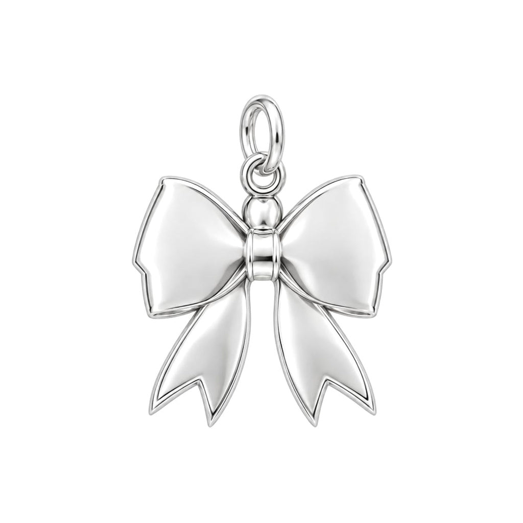Football Field Bow Charm Bracelet – Personalized Mom Gift – back of the charm, engraving area