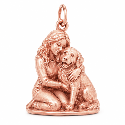 Always Family - Forever By My Side Charm - Rose Gold