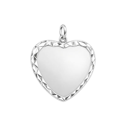 Forever Heart Calendar Charm Bracelet – Personalized Memorial Gift – back of the charm, engraving area