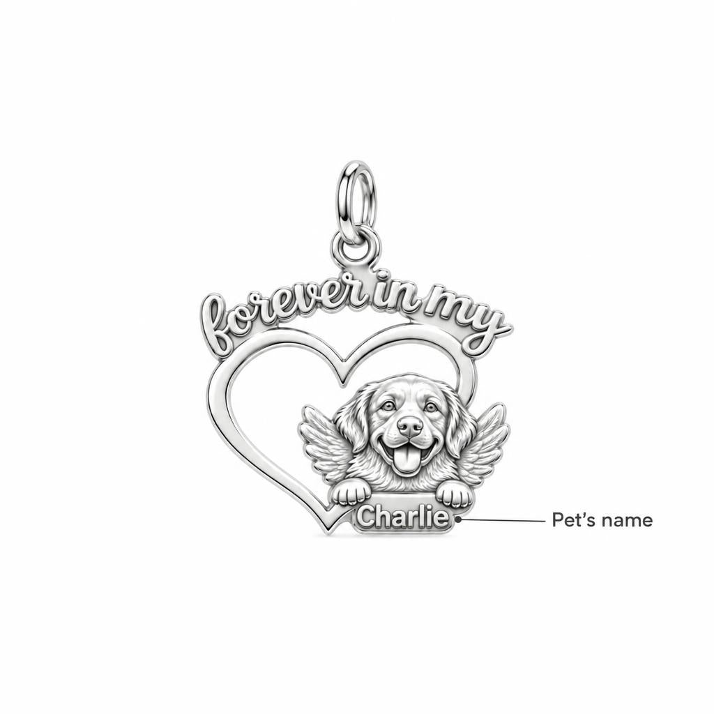 Forever In My Heart Charm Bracelet – Personalized Dog Mom Gift – personalization guide