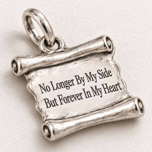 Forever In My Heart Charm | extreme oblique super macro surface detail