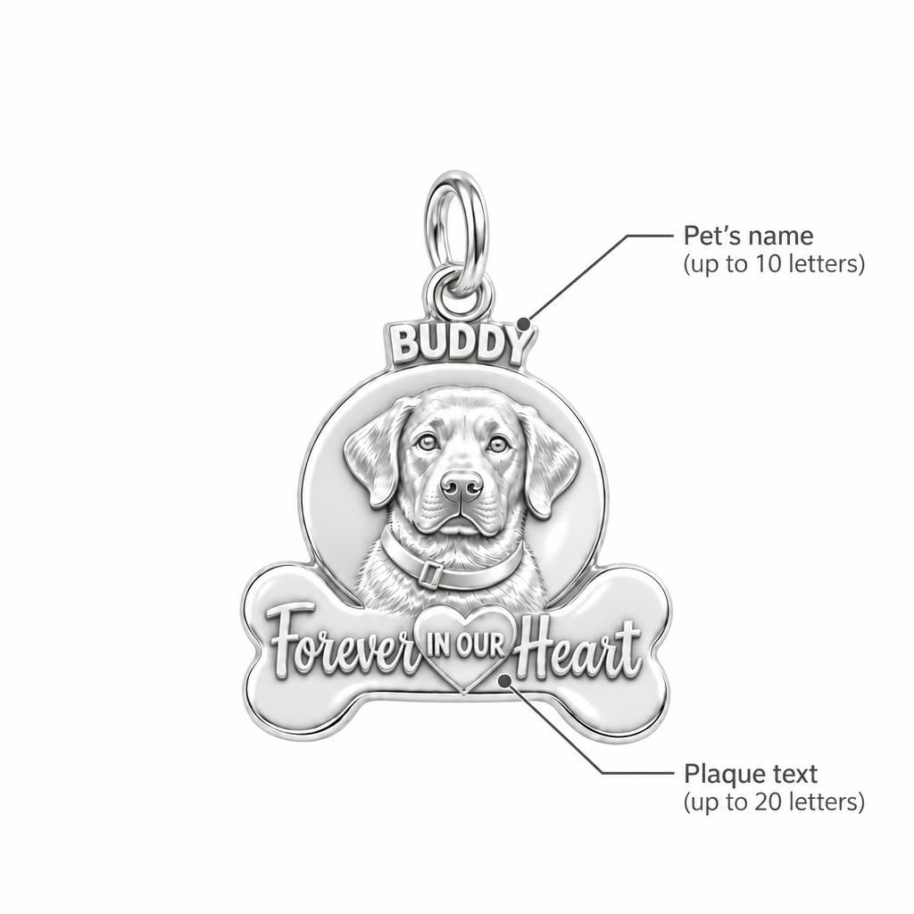 Forever In Our Heart Charm Bracelet – Personalized Pet Gift – personalization guide