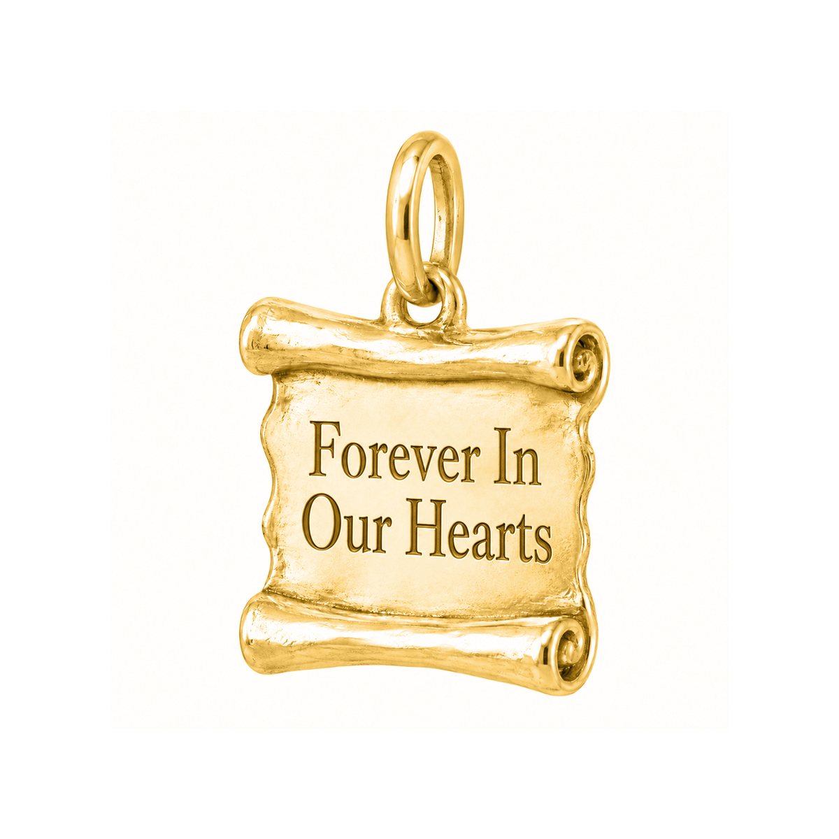 Forever In Our Hearts Charm | Gold | subject-30-center