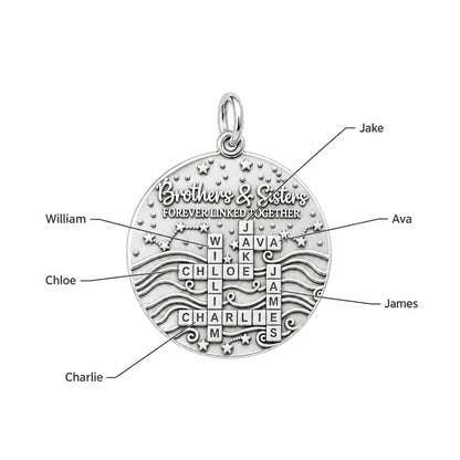Forever Linked Crossword Charm Bracelet – Personalized Mom Gift – personalization guide