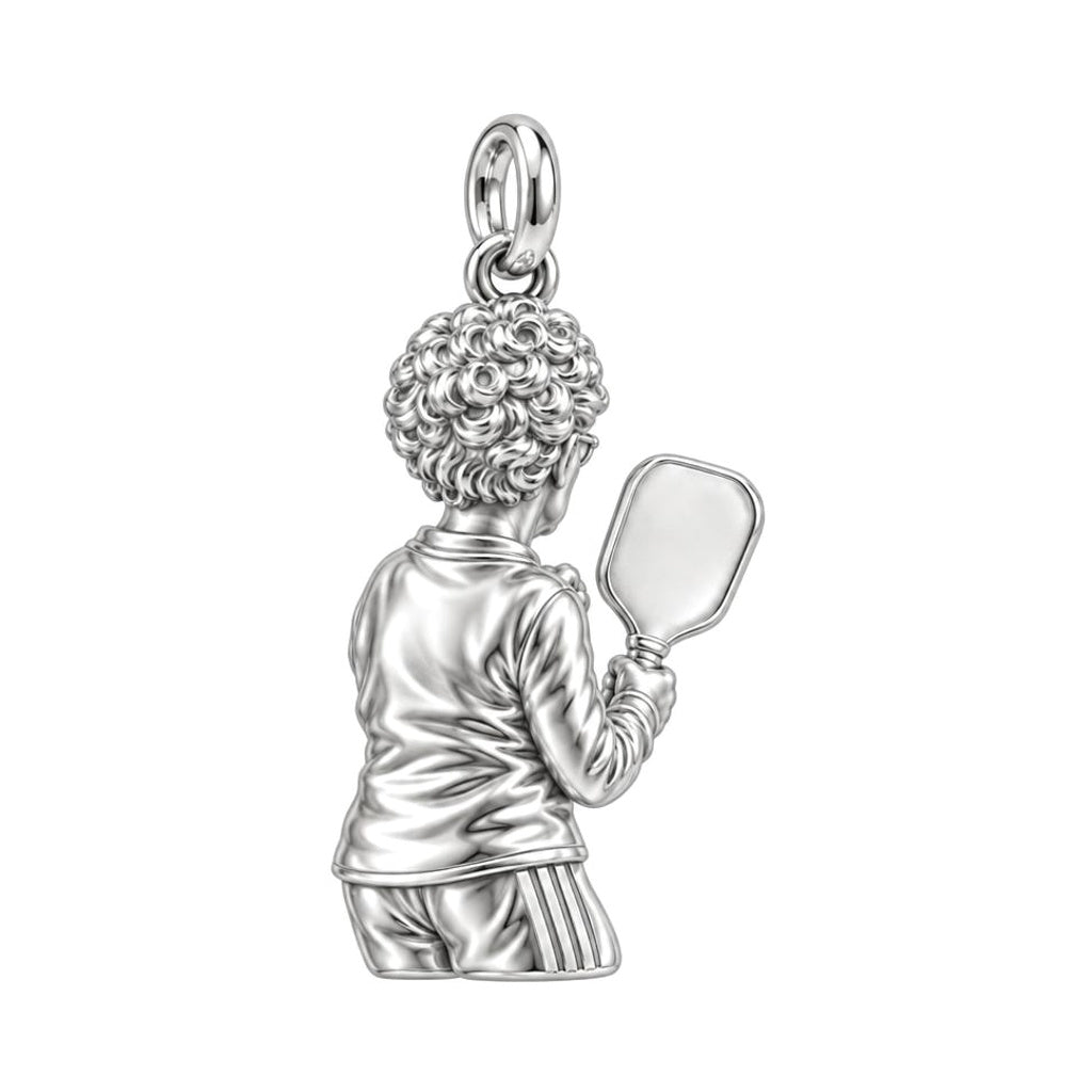 Forever My Pickleball Partner – Personalized Photo Charm – back of the charm, engraving area