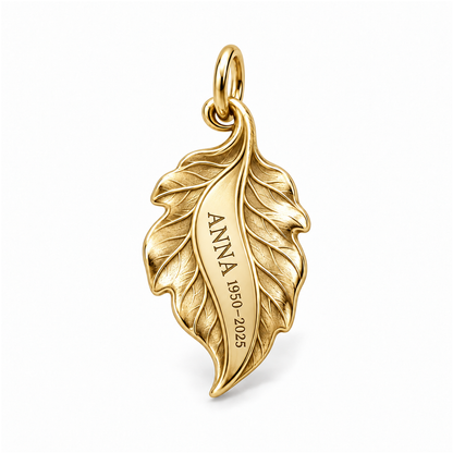 Forever Remembered Leaf Charm — Gold | charm-topics-remaining-444-2026-09-14 | topic-430
