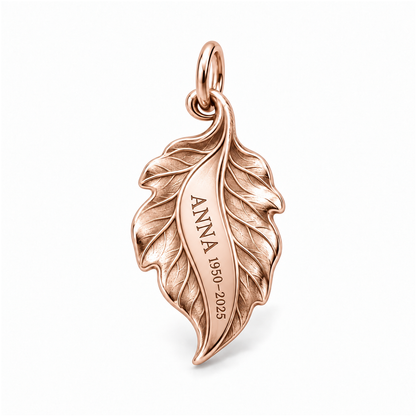 Forever Remembered Leaf Charm — Rose Gold | charm-topics-remaining-444-2026-09-14 | topic-430