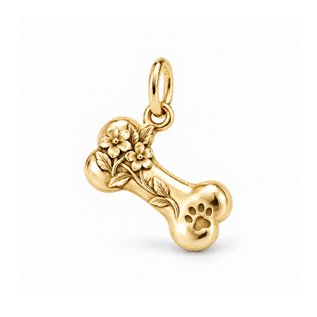 Forget-Me-Not Bone Charm — Gold | charm-topics-remaining-444-2026-09-14 | topic-433