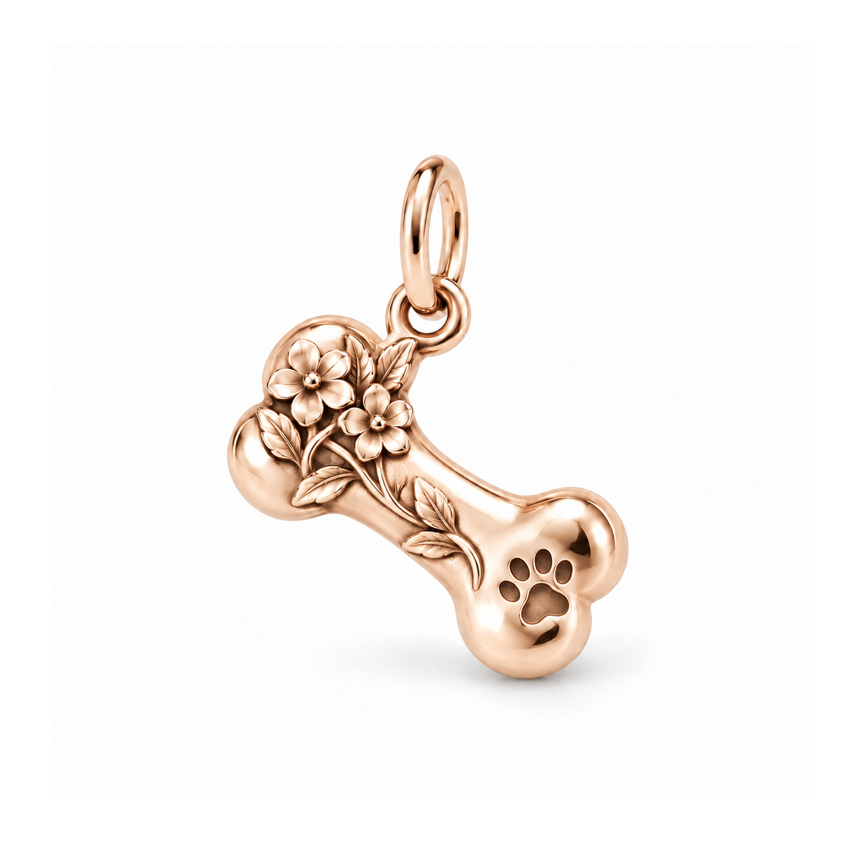 Forget-Me-Not Bone Charm — Rose Gold | charm-topics-remaining-444-2026-09-14 | topic-433