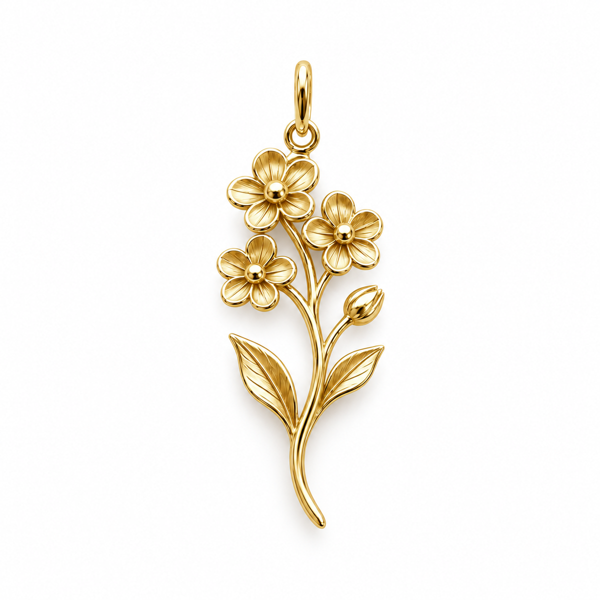 Blooming Memories — Choose Your Flower Charm and Polyester Cord Bracelet Set
