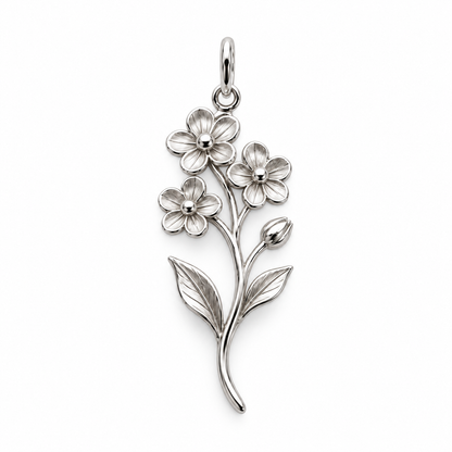 Blooming Memories — Choose Your Flower Charm and Polyester Cord Bracelet Set