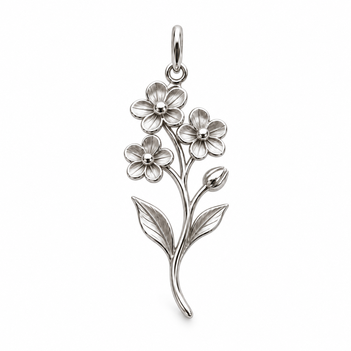 Blooming Memories — Choose Your Flower Charm and Polyester Cord Bracelet Set