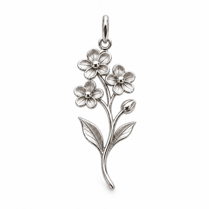 Blooming Memories — Choose Your Flower Charm and Polyester Cord Bracelet Set