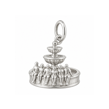 Fountain and Six Friends Charm — Silver — 50-works-silver-20260916-4