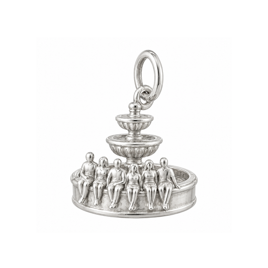 Fountain and Six Friends Charm — Silver — 50-works-silver-20260916-4