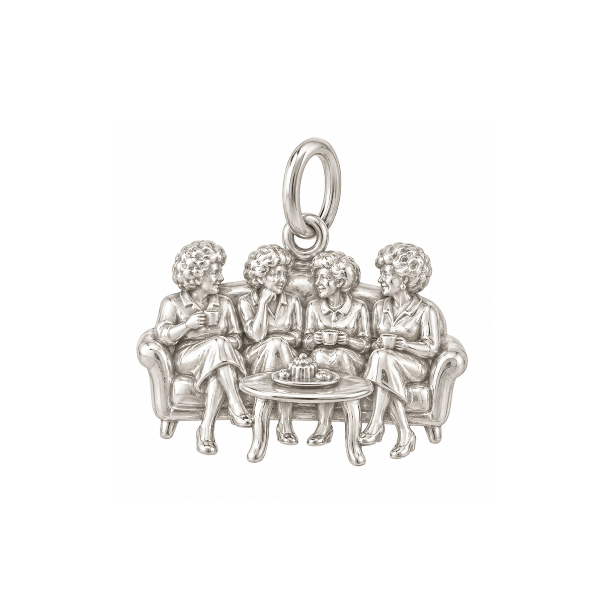 Four Women on a Sofa Charm — Silver — 50-works-silver-20260916-25