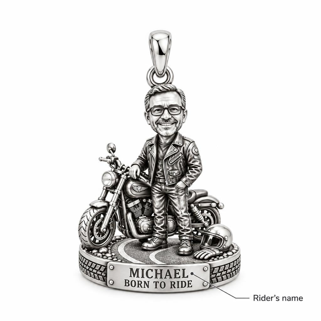 Free Spirit Biker Charm Bracelet – Personalized Dad Gift – personalization guide