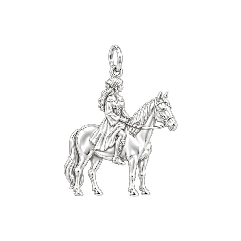 Free Spirit Rider Charm and Polyester Cord Bracelet Set