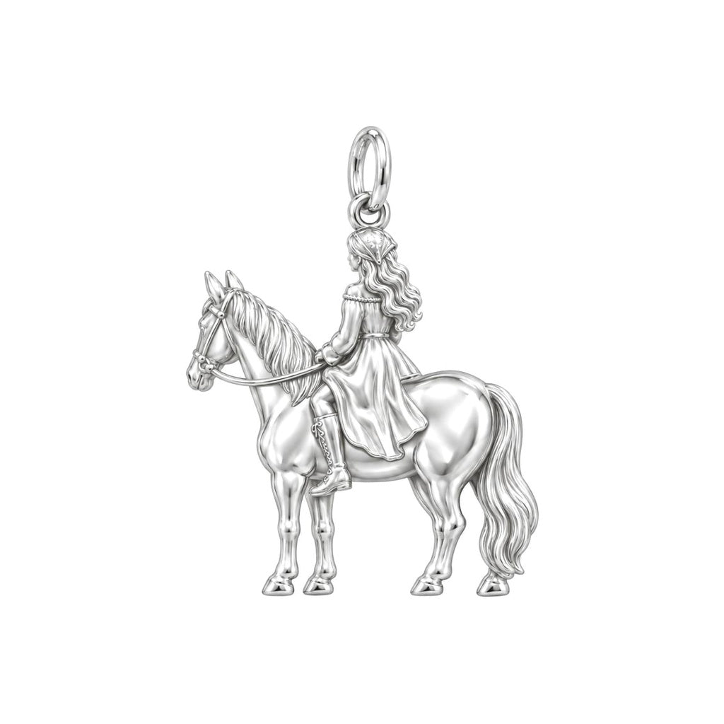 Free Spirit Rider Charm and Polyester Cord Bracelet Set