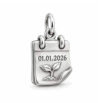 Fresh Start Date Charm — Silver | charm-topics-remaining-444-2026-09-14 | topic-301
