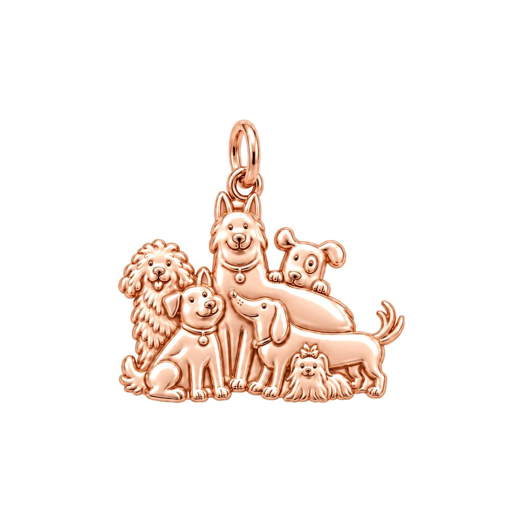 Full House Furry Friends Charm and Polyester Cord Bracelet Set