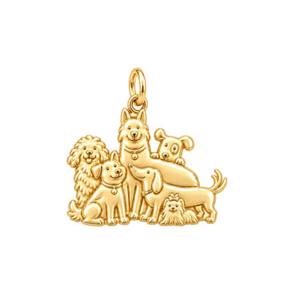Full House Furry Friends Charm and Polyester Cord Bracelet Set