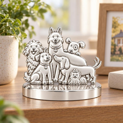 Full House Furry Friends Keepsake Plaque – worn / in use