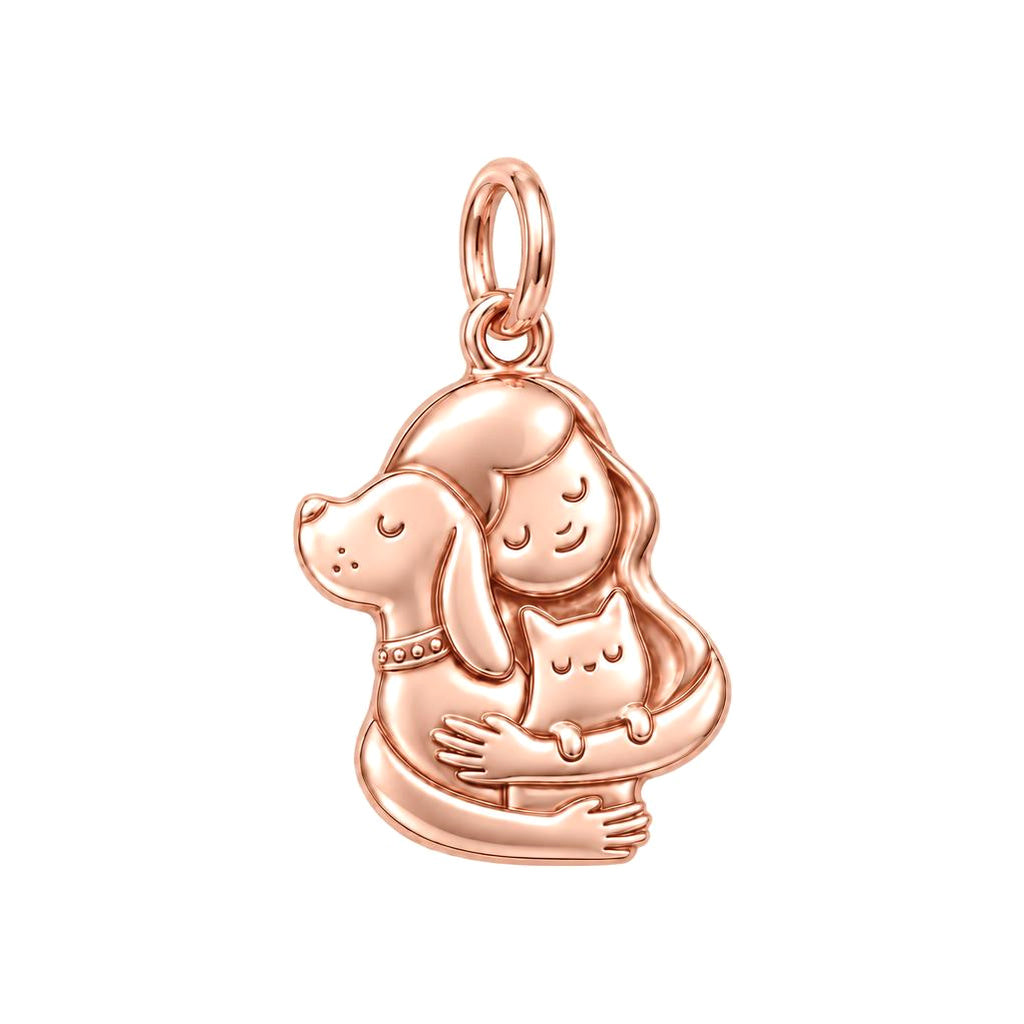 Full House Hug Charm and Polyester Cord Bracelet Set