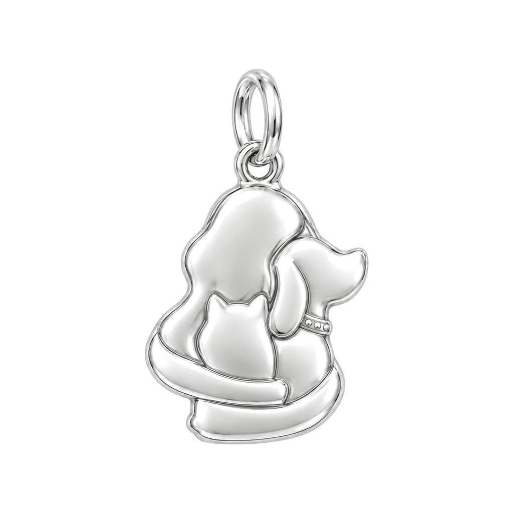 Full House Hug Charm and Polyester Cord Bracelet Set