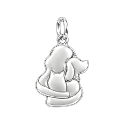 Full House Hug Charm and Polyester Cord Bracelet Set