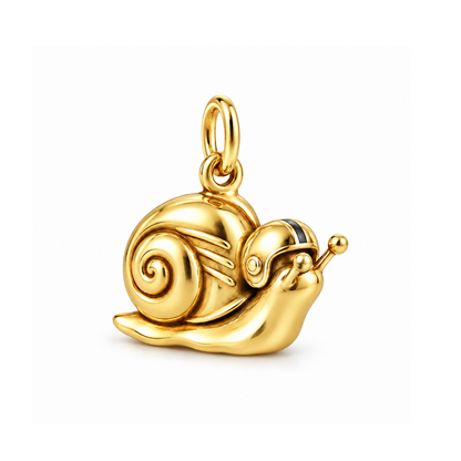 Full Speed Snail Charm — Gold | charm-topics-remaining-444-2026-09-14 | topic-159