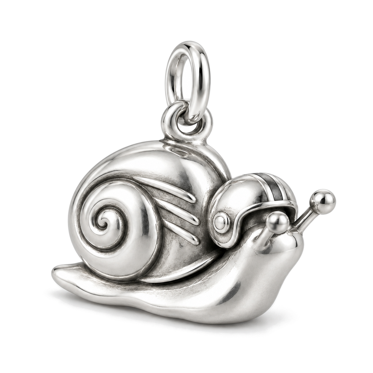 Full Speed Snail Charm — Silver Super Macro | charm-topics-remaining-444-2026-09-14 | topic-159