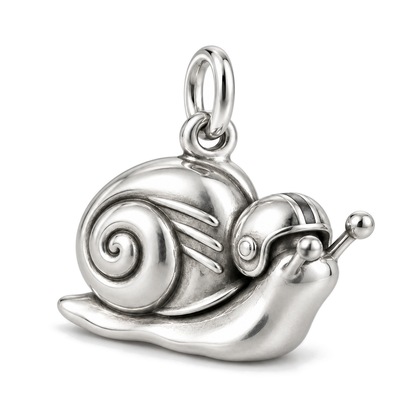 Full Speed Snail Charm — Silver Super Macro | charm-topics-remaining-444-2026-09-14 | topic-159