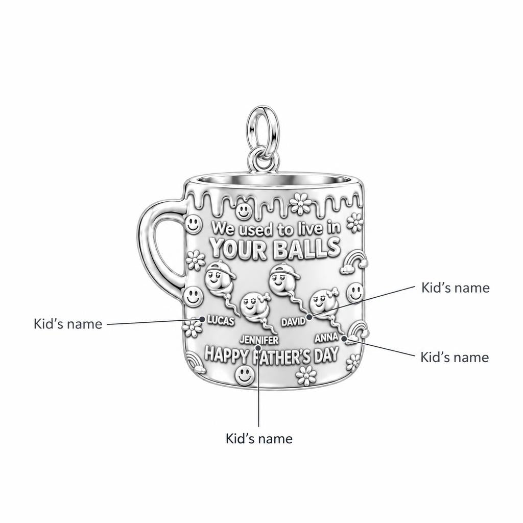 Funny Dad Mug Charm Bracelet – Personalized Dad Gift – personalization guide
